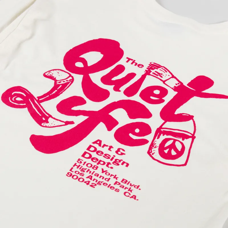 The Quiet Life Design Dept T Shirt Cream-4