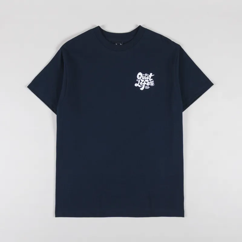 The Quiet Life Design Dept T Shirt Navy-1