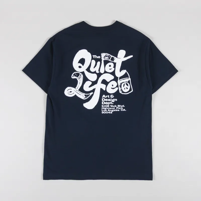 The Quiet Life Design Dept T Shirt Navy