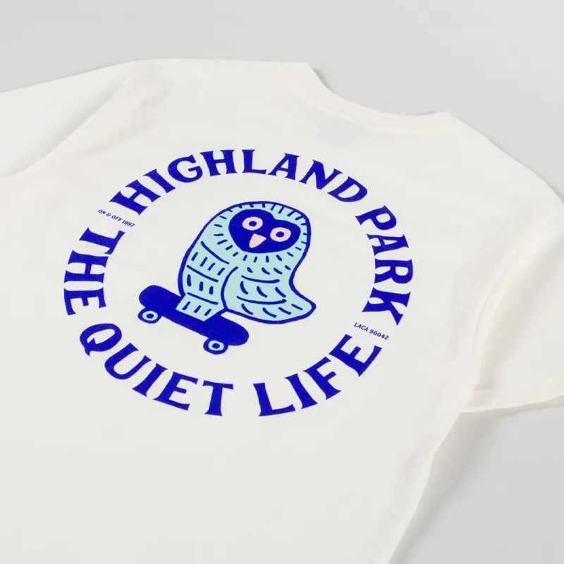 The Quiet Life Owl T Shirt Cream-2