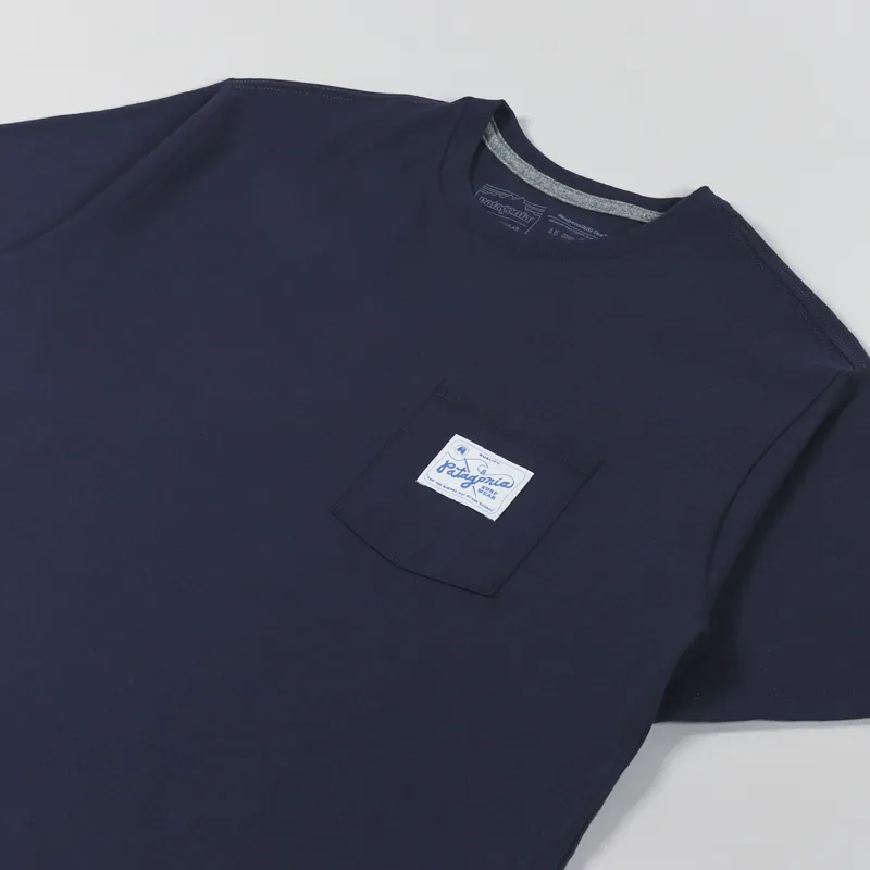 Patagonia Quality Surf Pocket ResponsibiIli-Tee New Navy-3