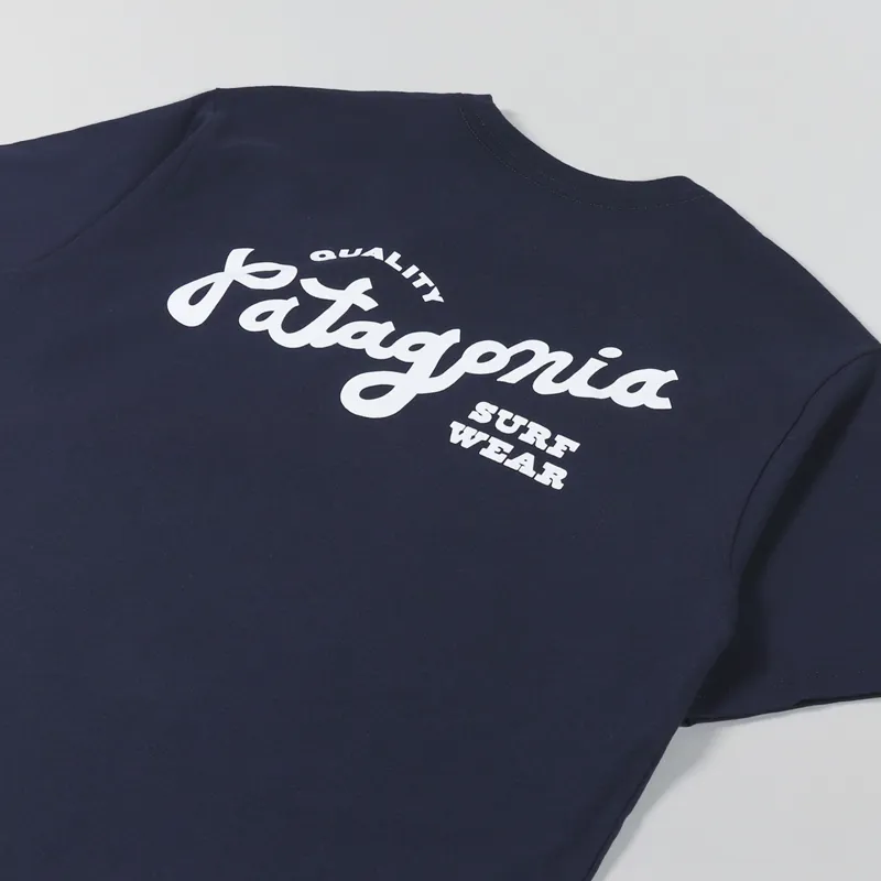 Patagonia Quality Surf Pocket ResponsibiIli-Tee New Navy-2