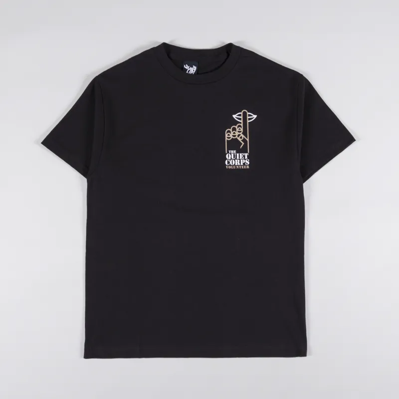 The Quiet Life Quiet Corps T Shirt Black-1