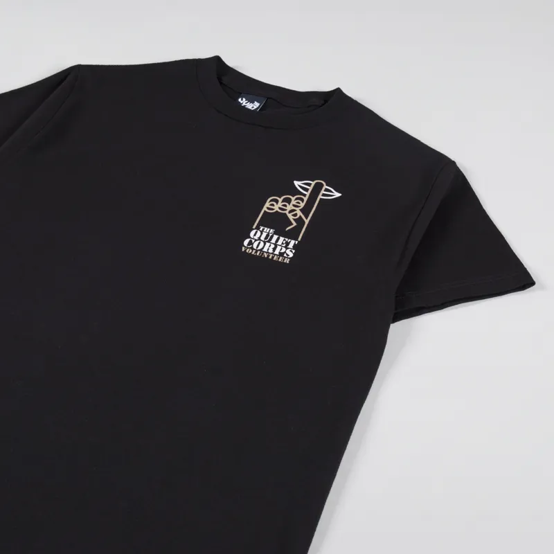 The Quiet Life Quiet Corps T Shirt Black-3