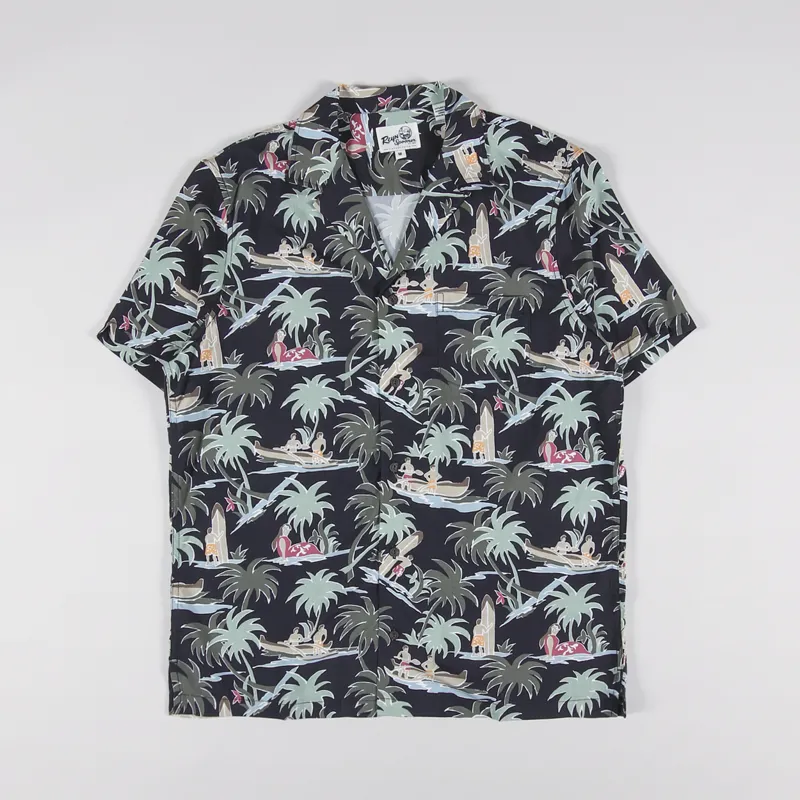 Reyn Spooner Queens Turf Shirt Black