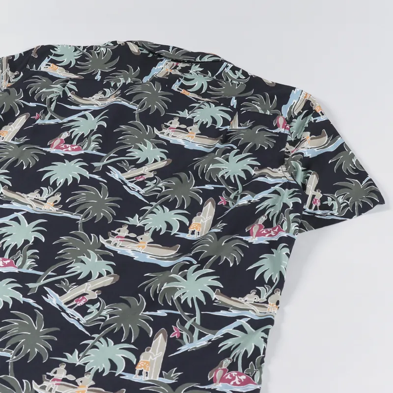 Reyn Spooner Queens Turf Shirt Black-3