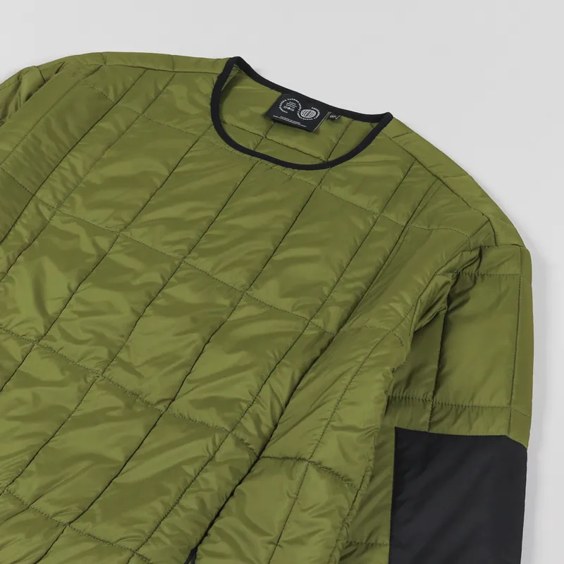 Carrier Goods Quilted Crew Mustard-2