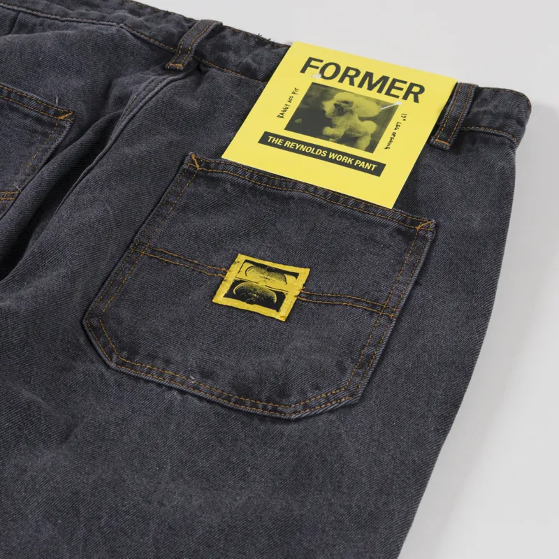 FORMER Reynolds Denim Pants Washed Black-7