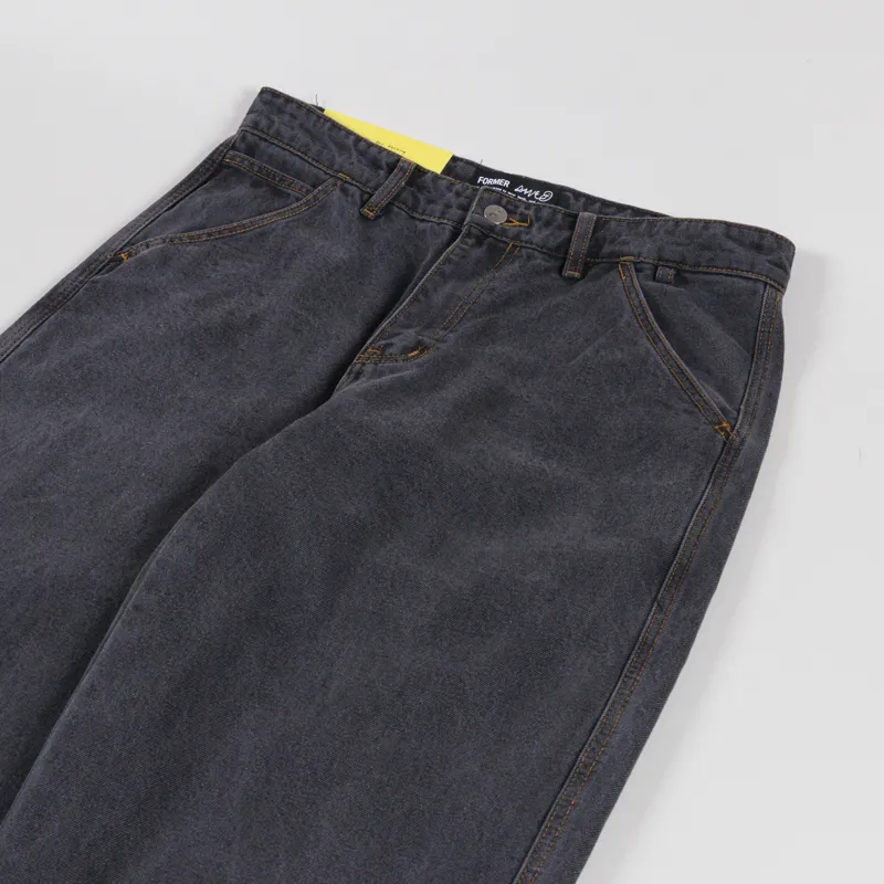 FORMER Reynolds Denim Pants Washed Black-4