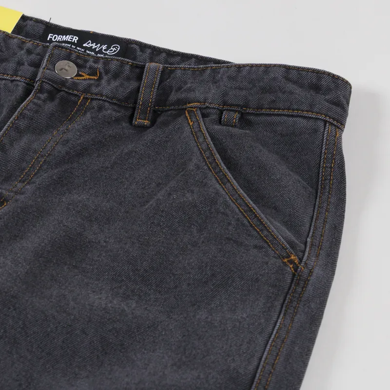 FORMER Reynolds Denim Pants Washed Black-10