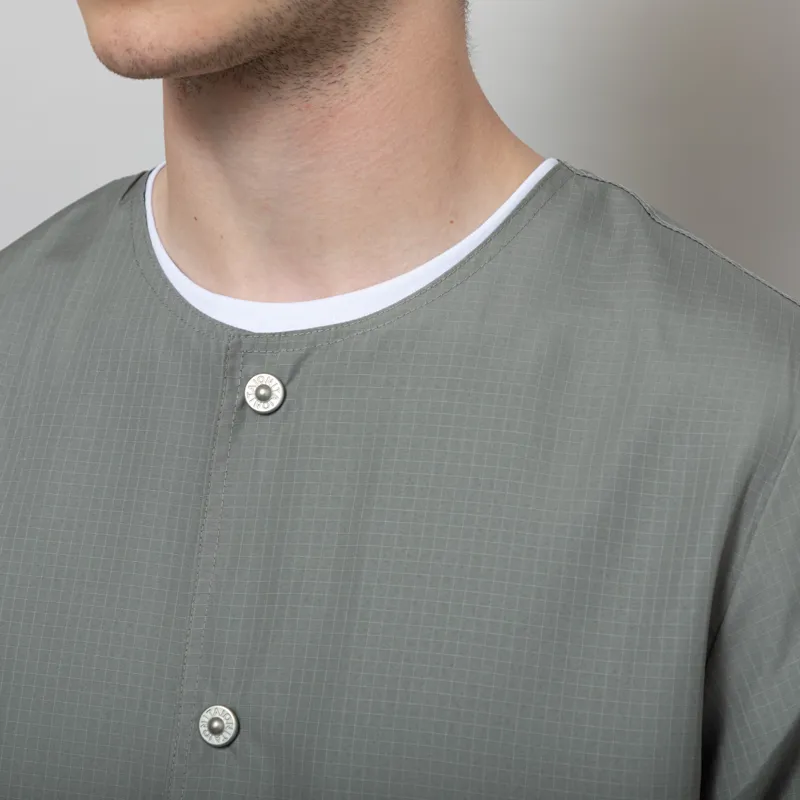 Taion Reversible Military Cardigan Jacket Sage Green-9