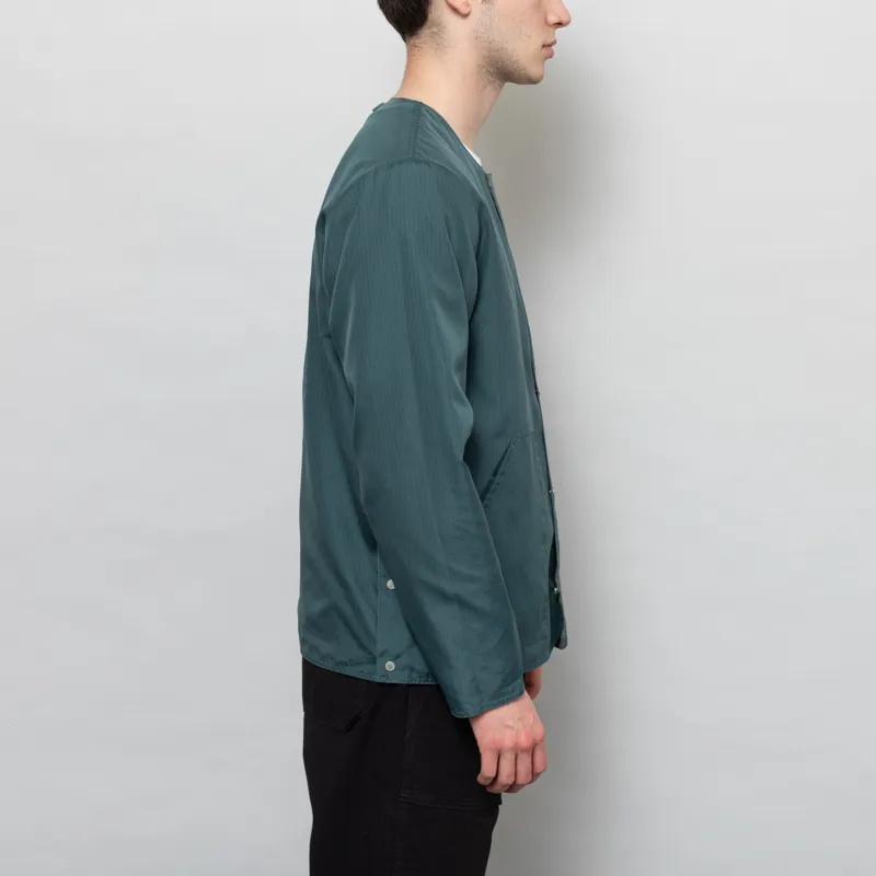 Taion Reversible Military Cardigan Jacket Sage Green-7