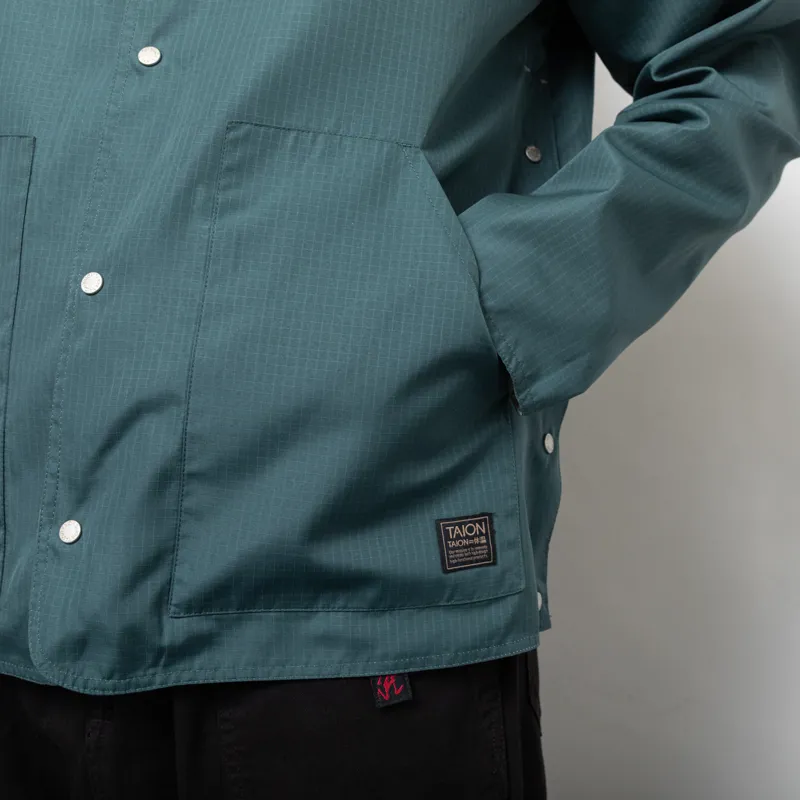 Taion Reversible Military Cardigan Jacket Sage Green-13