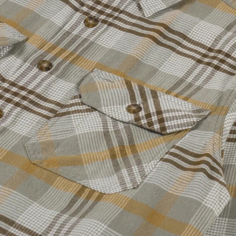 Pendleton Burnside Shirt Tan Brown Grey Plaid-5
