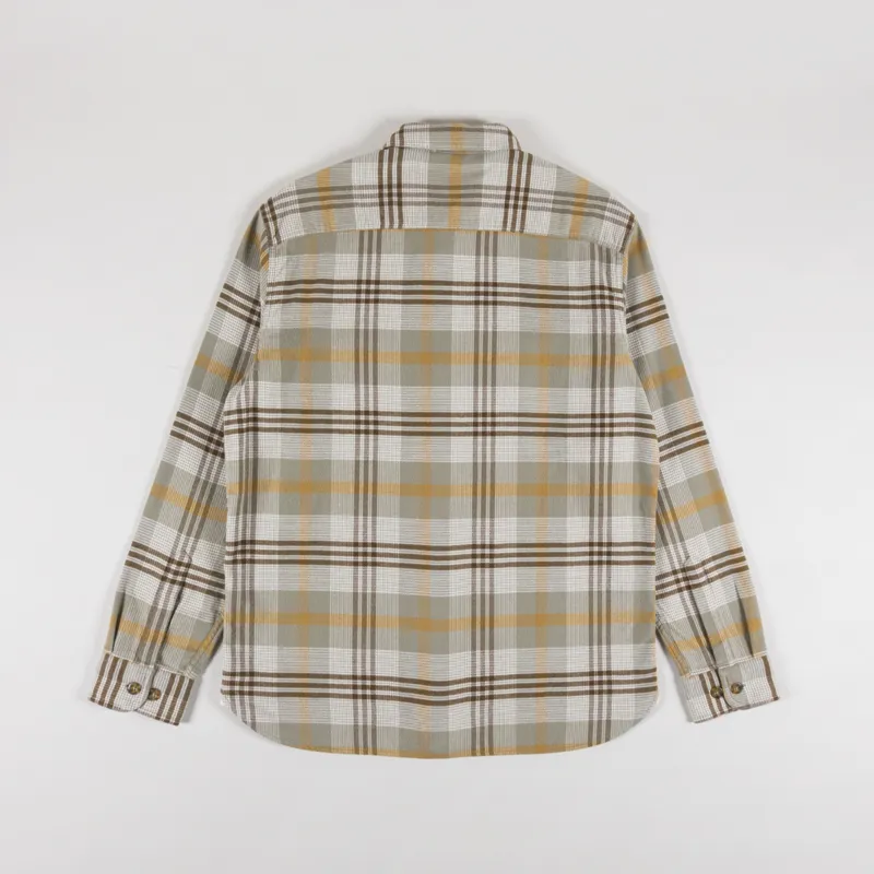 Pendleton Burnside Shirt Tan Brown Grey Plaid-1