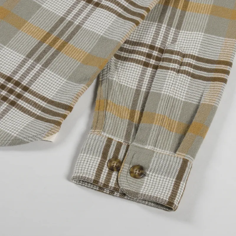 Pendleton Burnside Shirt Tan Brown Grey Plaid-7