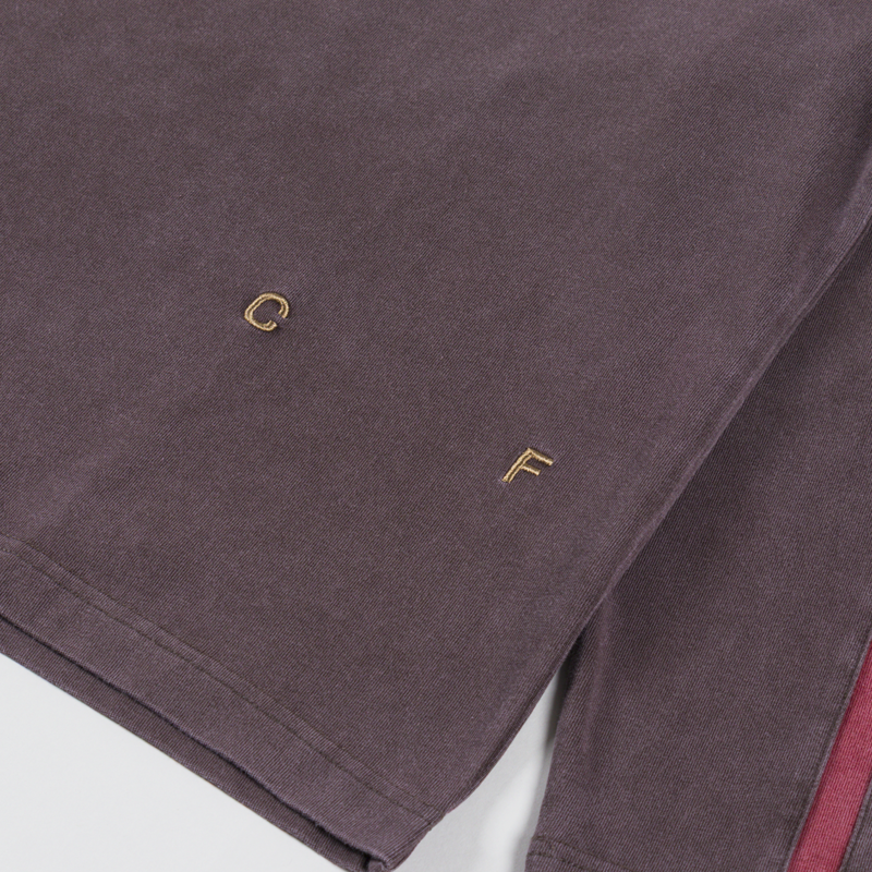 CANDICE Racer Long Sleeve T Shirt Brown Red-5