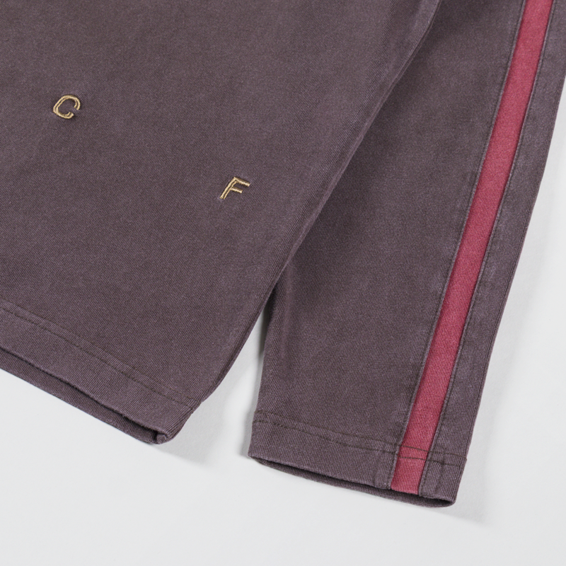 CANDICE Racer Long Sleeve T Shirt Brown Red-7