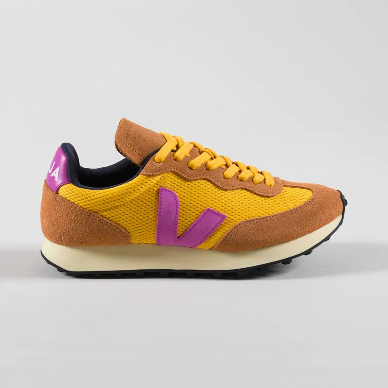 Veja Womens Rio Branco Alveomesh Shoes Ouro Ultraviolet-2