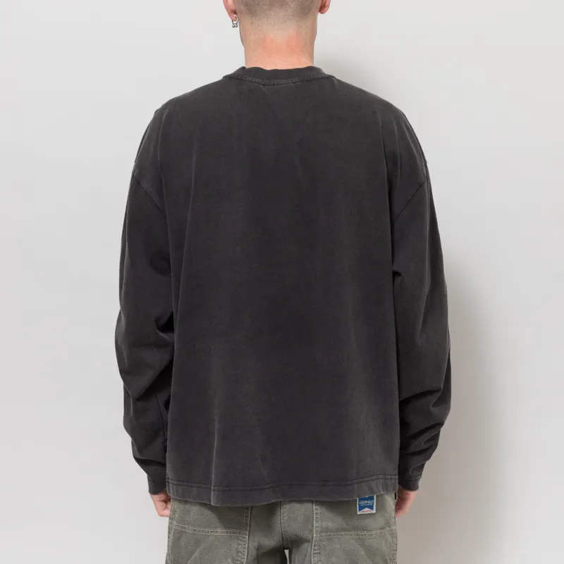 CANDICE Racer Long Sleeve T Shirt Black-2