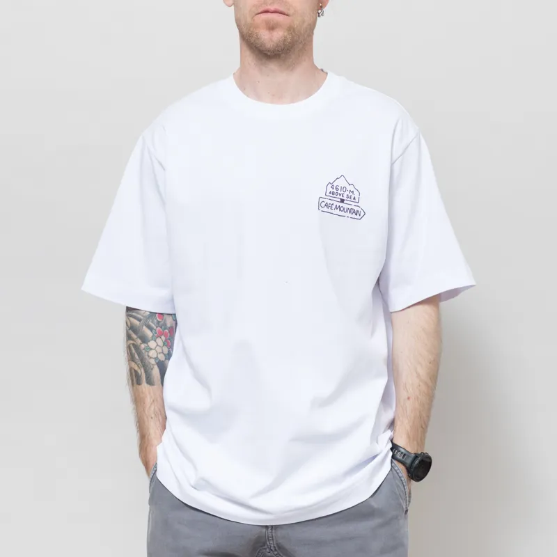 Cafe Mountain Refuge T Shirt White-1
