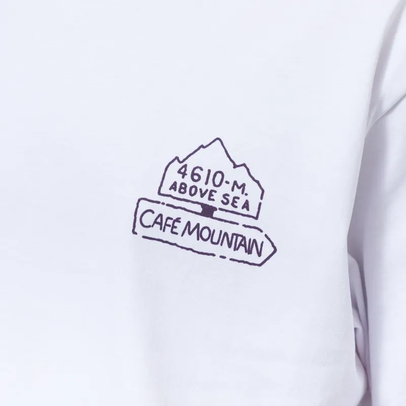 Cafe Mountain Refuge T Shirt White-4