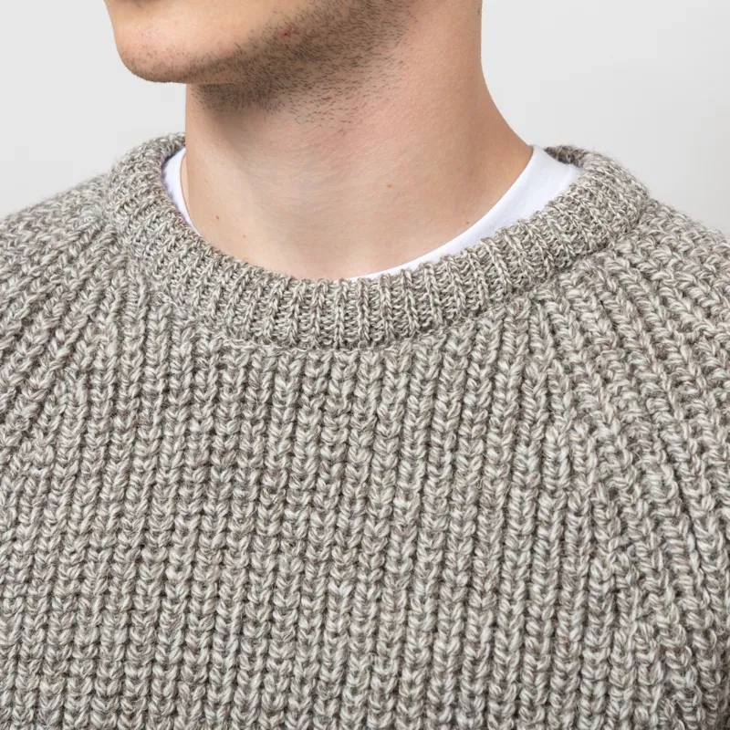 Cafe Mountain Holmes Raglan Wool Knit Natural-5