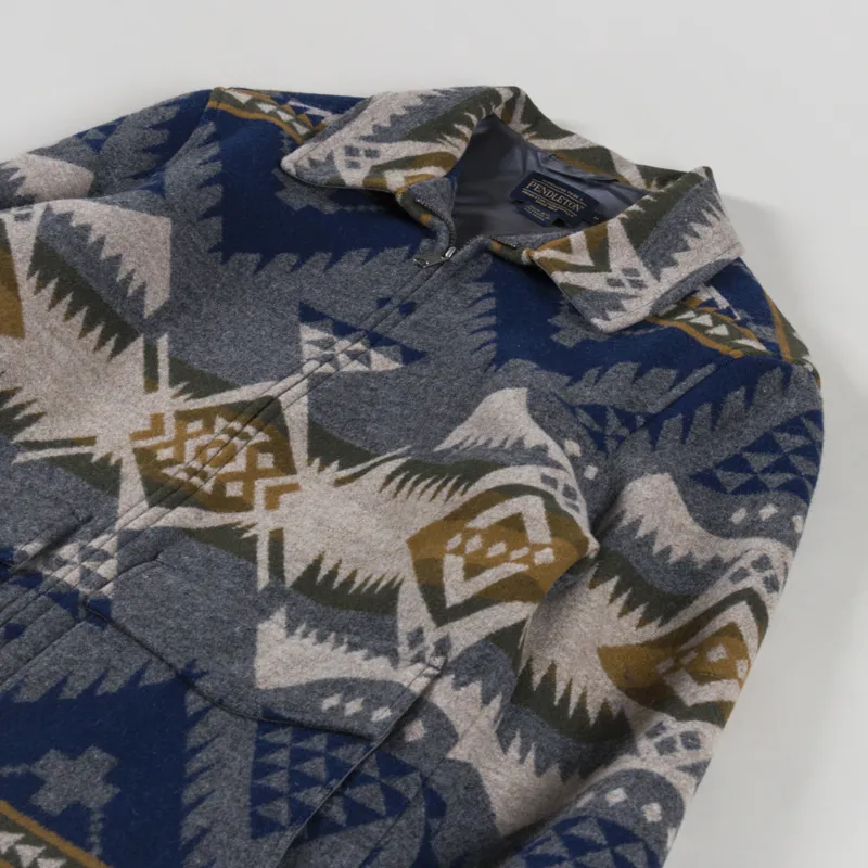 Pendleton Colton Wool Coat Grey Nehalem-3