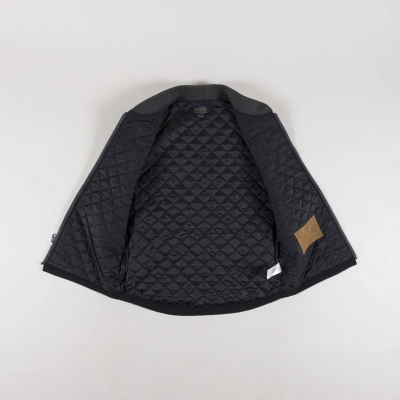 Pendleton Colton Quilted Wool Vest Grey Nehalem-1