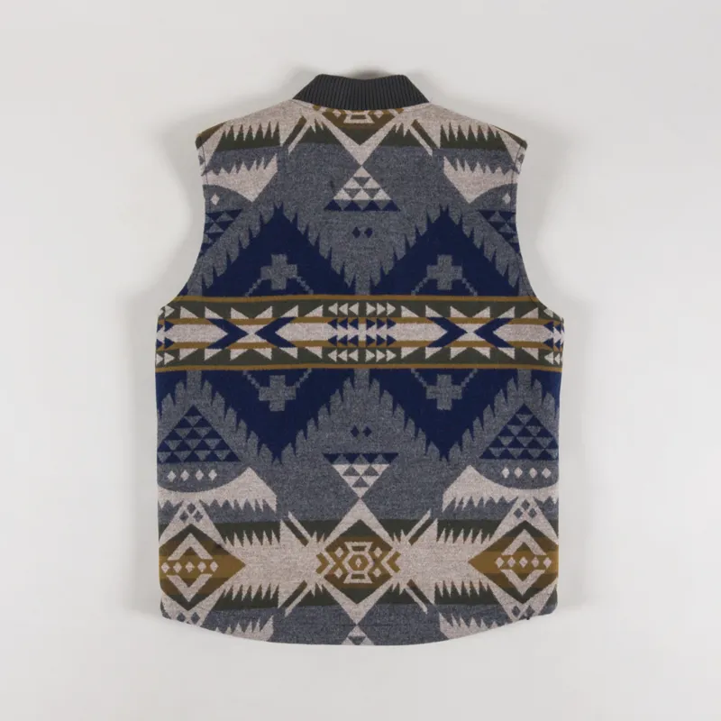 Pendleton Colton Quilted Wool Vest Grey Nehalem-2