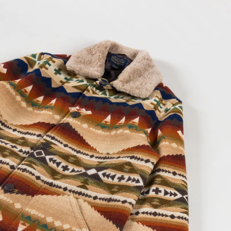 Pendleton Mens Brownsville Wool Jacquard Coat Solstice Canyon