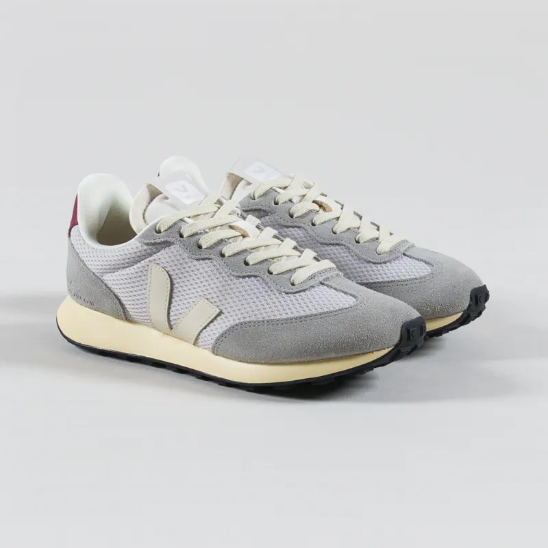 Veja Womens Rio Branco II Alveomesh Shoes Light Grey Pierre Marsala