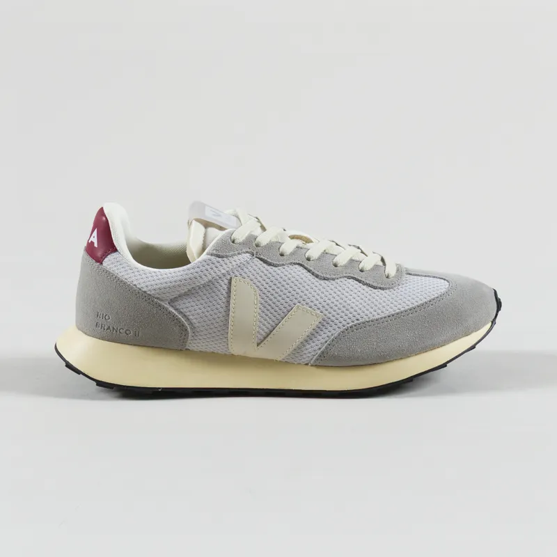 Veja Rio Branco II Alveomesh Shoes Light Grey Pierre Marsala-2