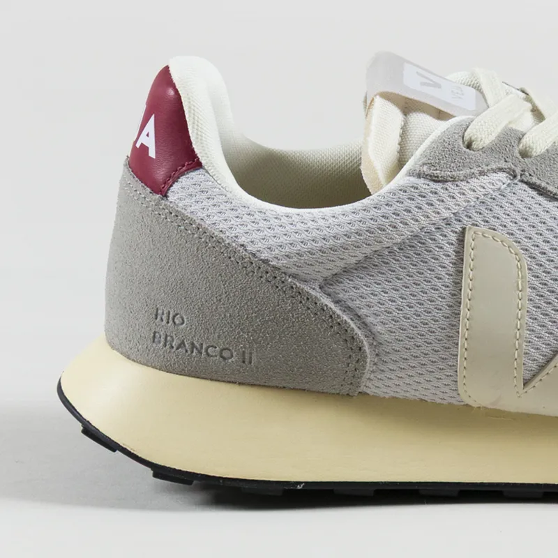 Veja Rio Branco II Alveomesh Shoes Light Grey Pierre Marsala-4