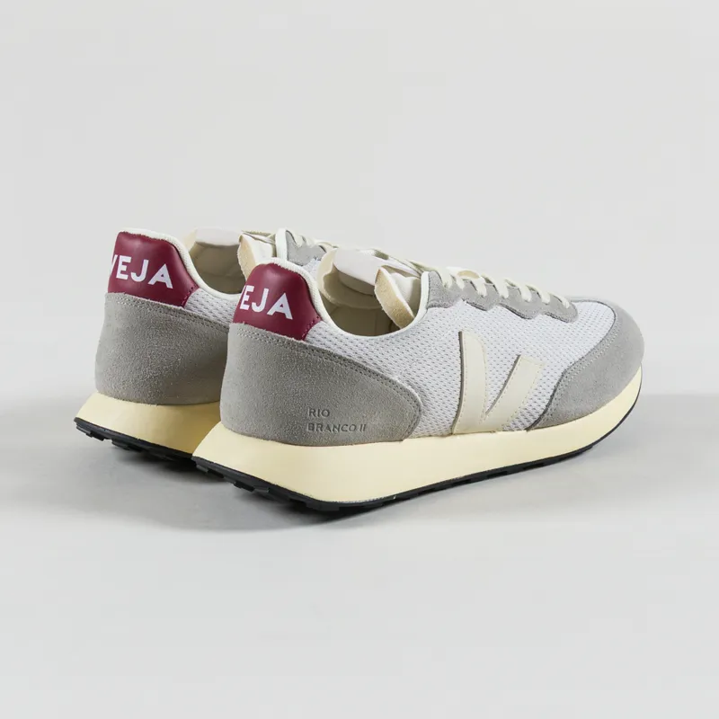 Veja Rio Branco II Alveomesh Shoes Light Grey Pierre Marsala-1