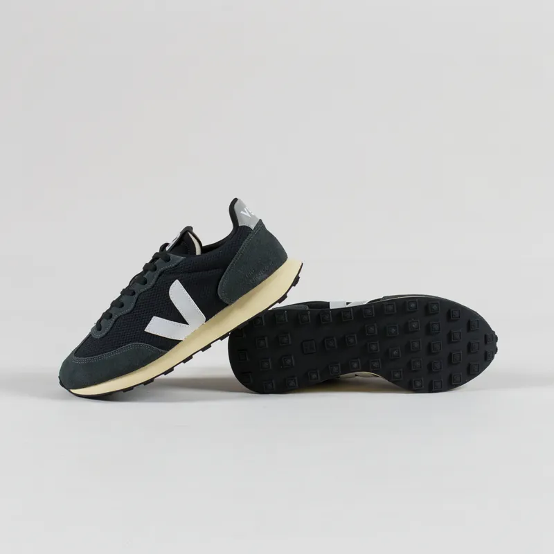 Veja Rio Branco II Alveomesh Shoes Black White-3