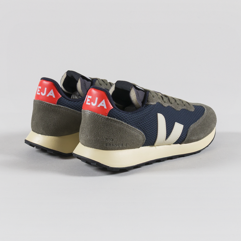 Veja Womens Rio Branco II Alveomesh Shoes Nautico Pierre Orange Fluo-1