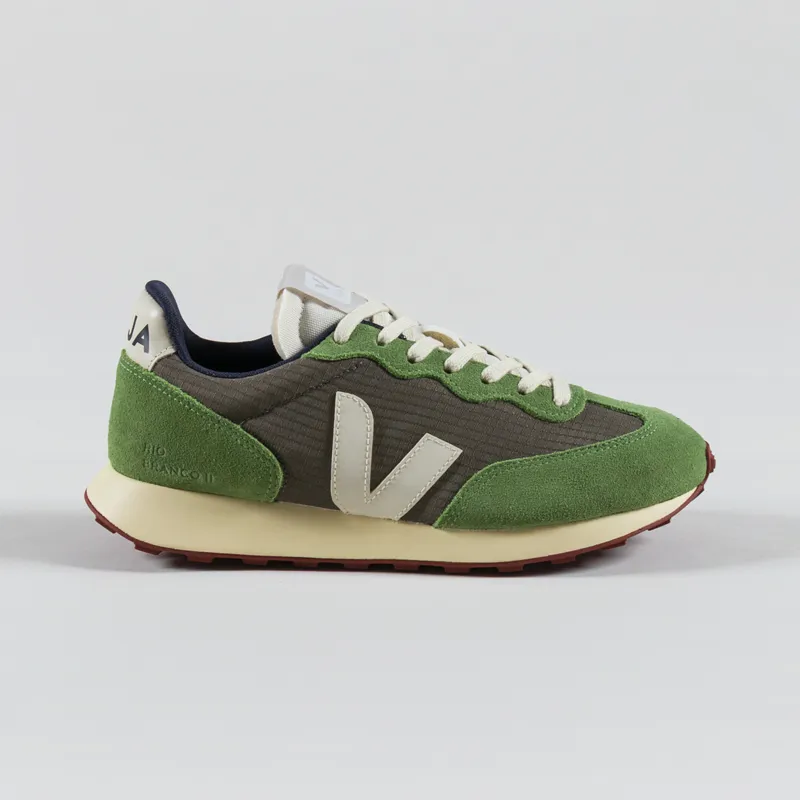 Veja Womens Rio Branco II Ripstop Shoes Khaki Pierre-2
