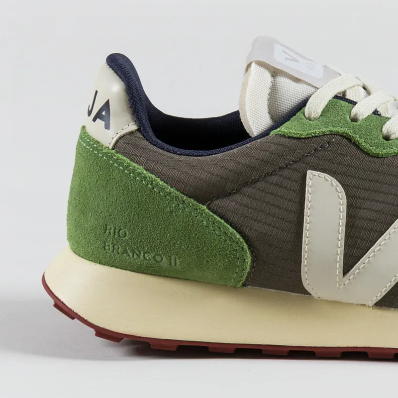 Veja Womens Rio Branco II Ripstop Shoes Khaki Pierre-4