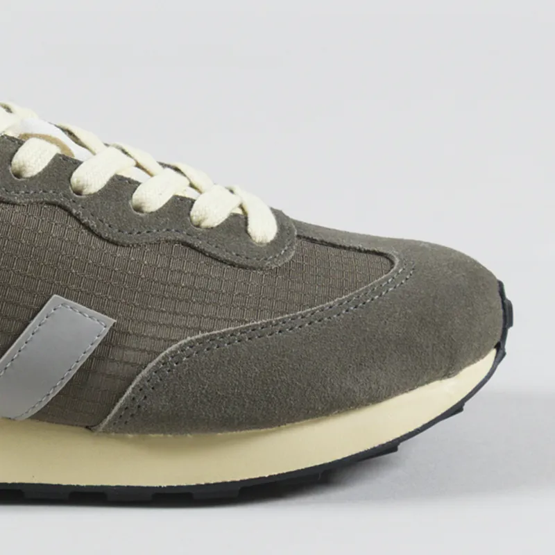 Veja Womens Rio Branco Ripstop Shoes Khaki Oxford Grey Black-5