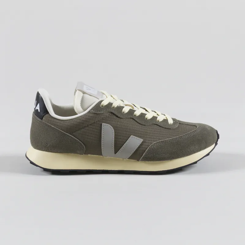 Veja Rio Branco II Ripstop Shoes Khaki Oxford Grey Black-2
