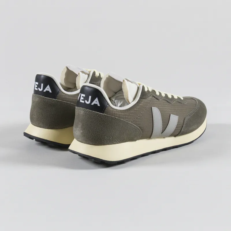 Veja Rio Branco II Ripstop Shoes Khaki Oxford Grey Black-1
