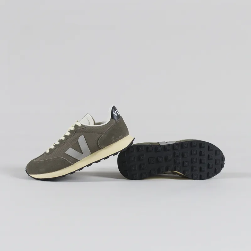 Veja Rio Branco II Ripstop Shoes Khaki Oxford Grey Black-3