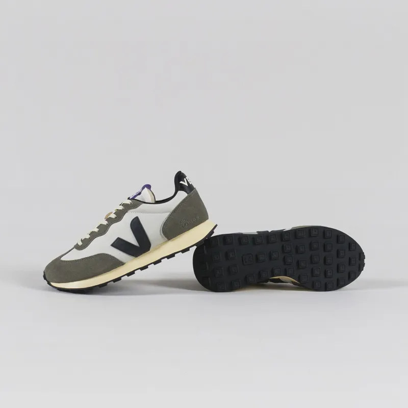 Veja Womens Rio Branco II Nolyn Shoes Natural Black Khaki-3