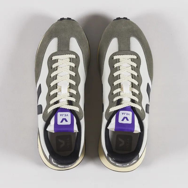 Veja Womens Rio Branco II Nolyn Shoes Natural Black Khaki-6