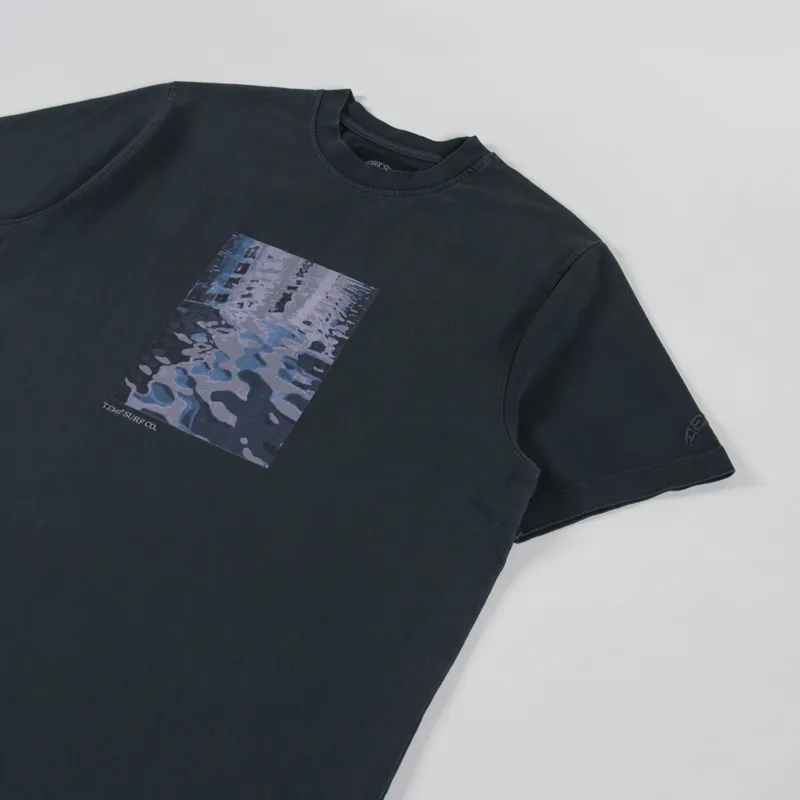 Temp Surf Co. Ripple T Shirt Navy-1