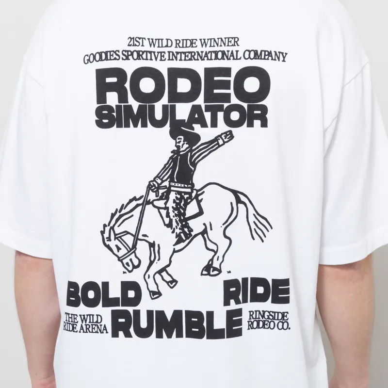 Goodies Sportive Rodeo Simulator T Shirt White-5