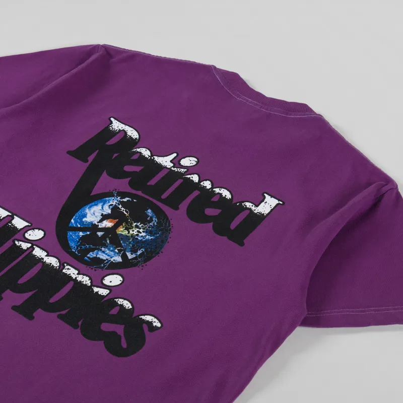 Woodensun Retired Hippies T Shirt Purple-2