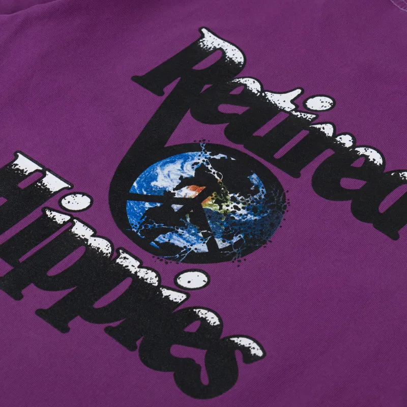 Woodensun Retired Hippies T Shirt Purple-4