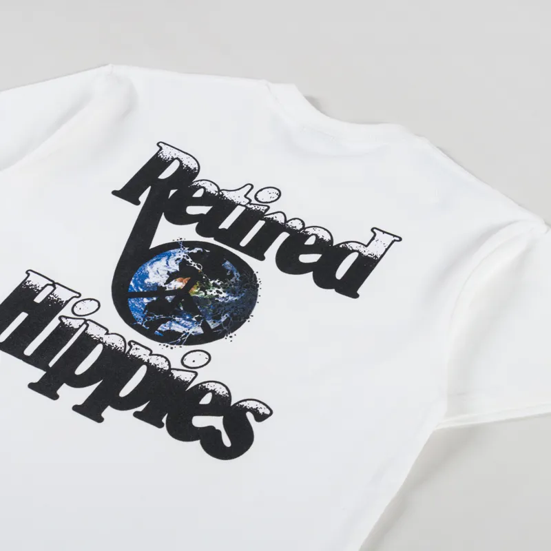 Woodensun Retired Hippies T Shirt White-2